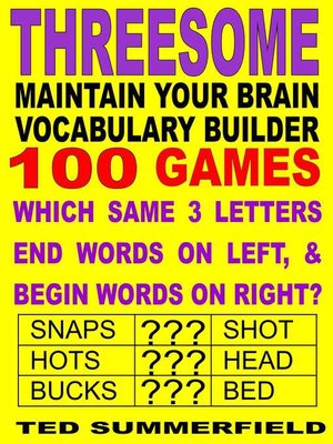 cover image of Maintain Your Brain Vocabulary Builder Threesome Edition